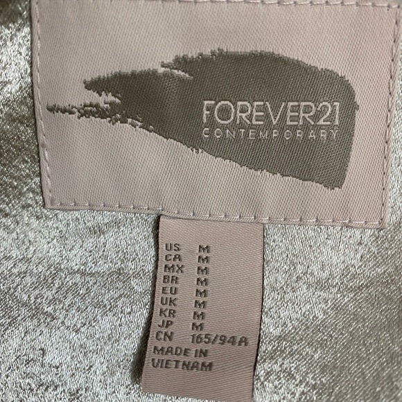 Forever 21 Long Blazer / Champagne/ Medium size - Picture 3 of 3